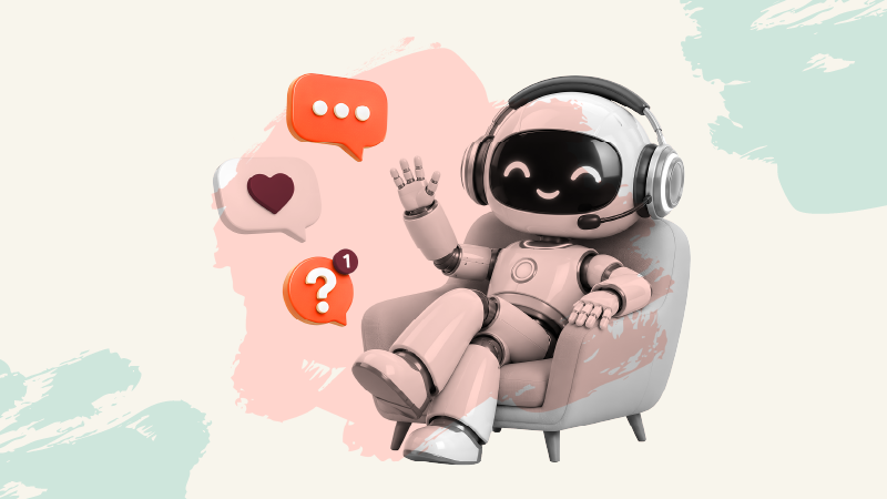 illustrating how AI for customer support works alongside human expertise